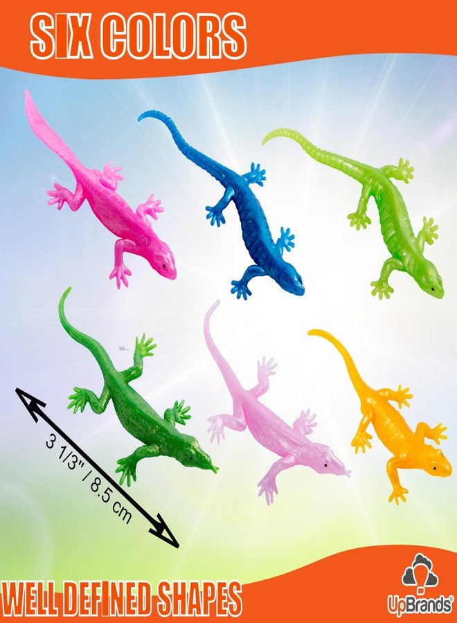 UpBrands Rubber Lizards Toys Bulk Set, Preschool Valentine Gifts, Kit for Birthday Party Favors for Kids, Goodie Bags, Pinata Filler, Students Classroom Valentines Day Gifts for Kids (48 Pack) - Image 5
